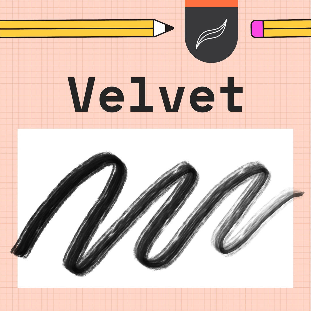 Velvet Procreate Brush - Esther Nariyoshi Studio