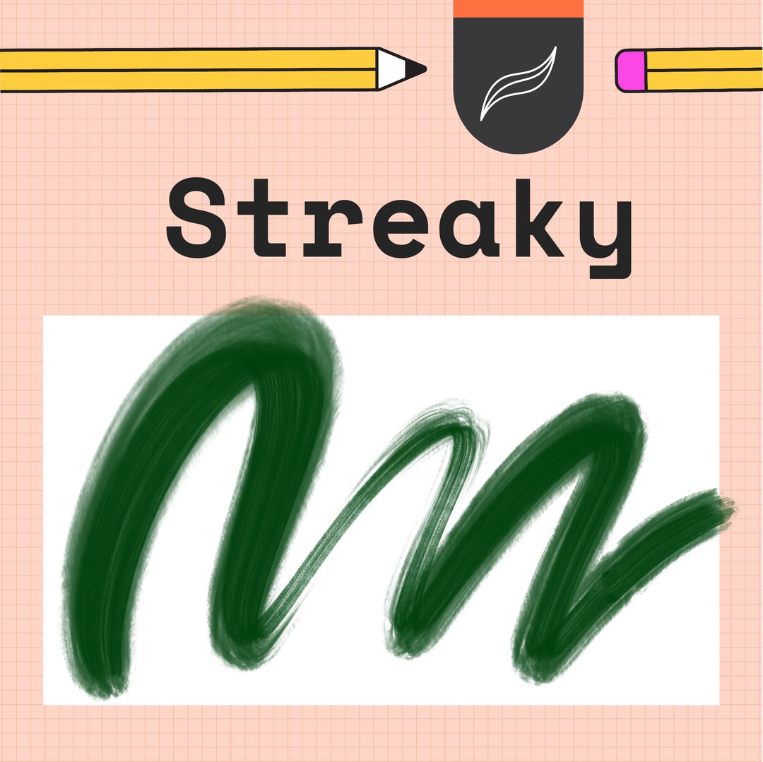 Streaky Procreate Brush - Esther Nariyoshi Studio