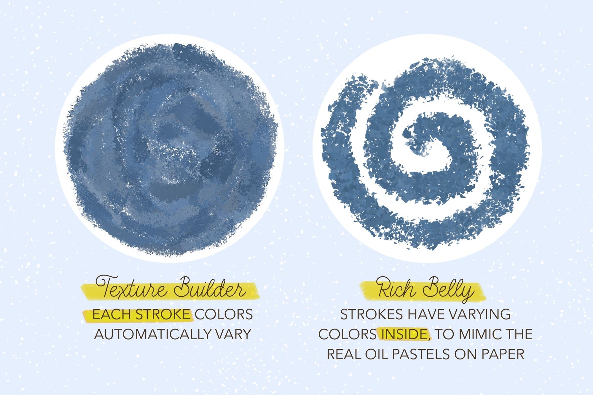 Realistic Procreate Brushes that build rich textures with few strokes by Esther Nariyoshi Studio