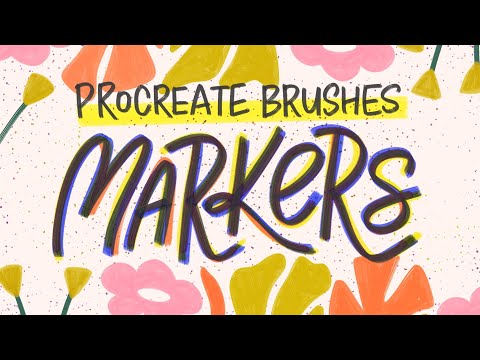 Procreate Markers Brush Set: Realistic Marker Brushes for Digital Artists - Emulate Marker Strokes and Textures - Ideal for Procreate App