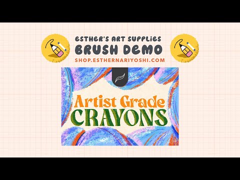 Artist Grade Crayon procreate brush perfect for drawing, coloring, blending, layering in Mixed media art.